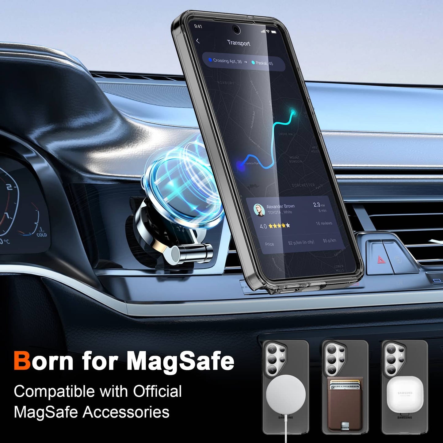 For Samsung Galaxy S26/S26 Ultra/S26 Plus Full Body Case with Magnetic Stand