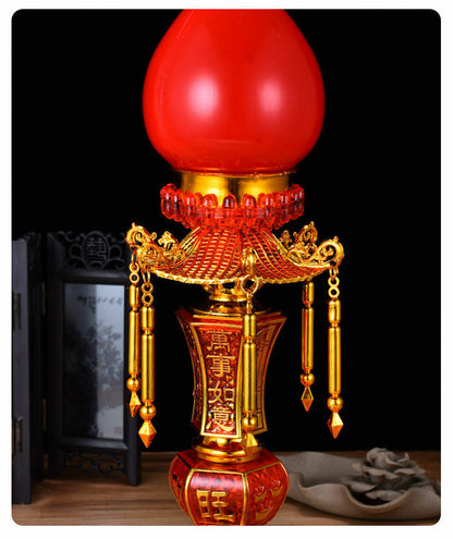 1pairs 31cm New LED Buddha Lamp Electronic Candle Lamp Buddhist Wealth God Light