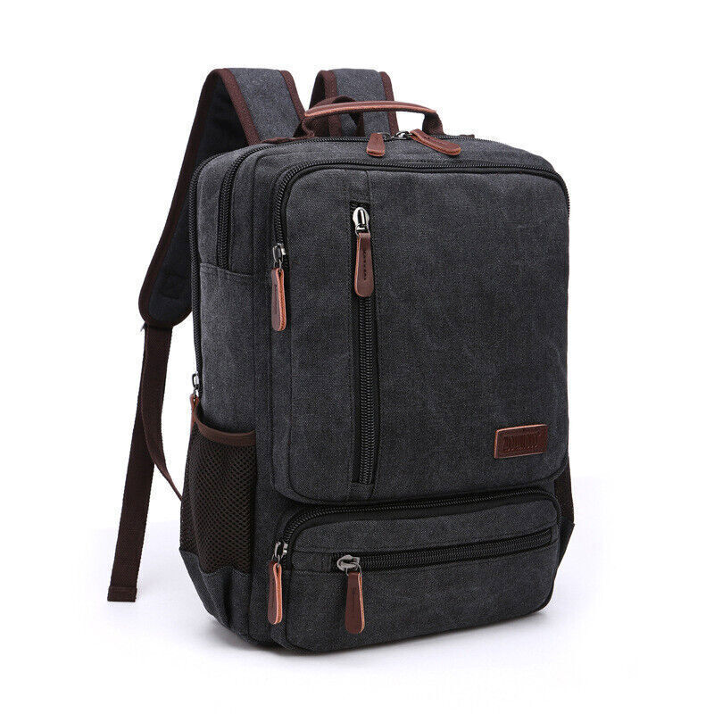 Canvas Backpack Men Travel Shoulder Bag High Students Bag Male Backpack