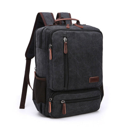 Canvas Backpack Men Travel Shoulder Bag High Students Bag Male Backpack