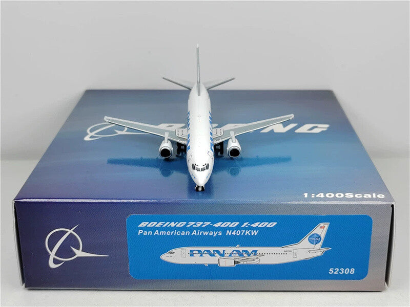 Panda Model for Pan AM Airways for Boeing B737-400 N407KW 1:400 Aircraft Model
