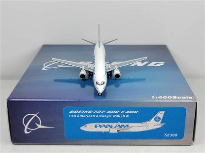 Panda Model for Pan AM Airways for Boeing B737-400 N407KW 1:400 Aircraft Model