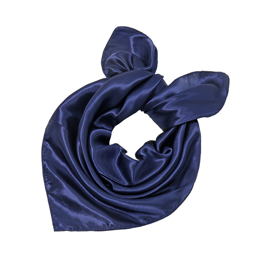 Silk Square Scarf 60cm Satin Neck Hair Tie Band Bag Ribbons Shawl Hijab 60*6