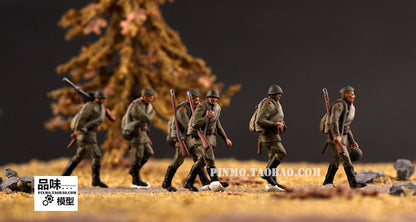 1/72 World War II Soviet Soldiers 6 Soldier Model