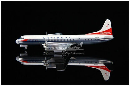 1:400 GeminiJets NATIONAL Lockheed L-188A Passenger Airplane Diecast Plane Model