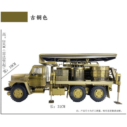1:30 31CM Q08 NEW PHASED ARRAY RADAR VEHICLE Diecast Military Armor Truck Model