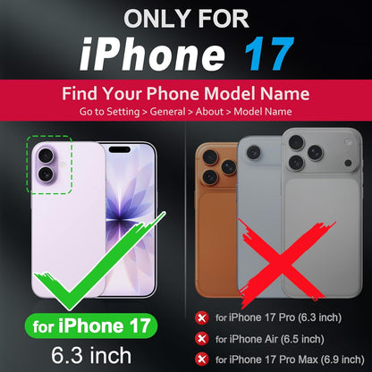 Genuine Leather Case for Iphone 17 6.3" 2025 | Compatible with Magsafe, Camera B