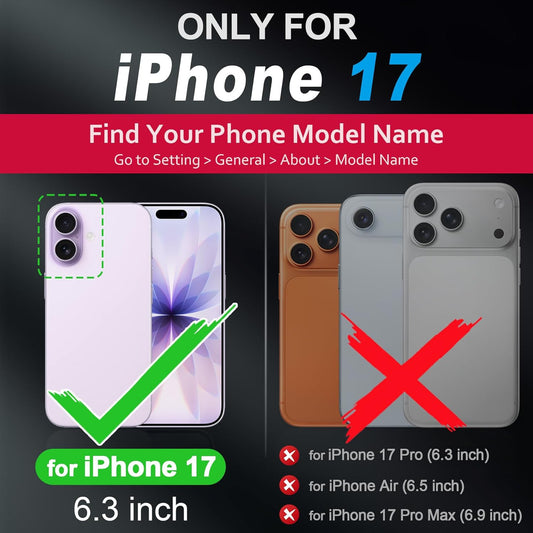 Genuine Leather Case for Iphone 17 6.3" 2025 | Compatible with Magsafe, Camera B