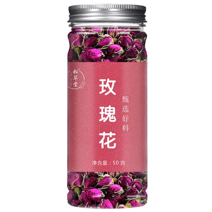 100g Rose Tea Pingyin Rose Tea Leaves Red Rose Herbal Tea 50g*2 平阴玫瑰花茶