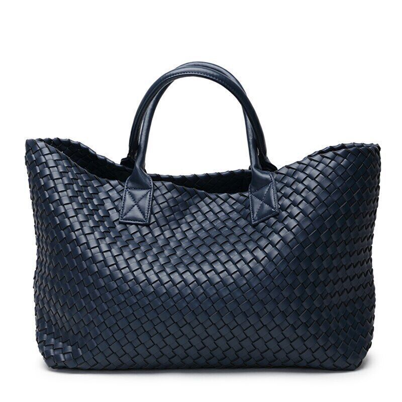 Woven Handbags Women Weave Hand Shoulder Lady Shopping Basket Bag