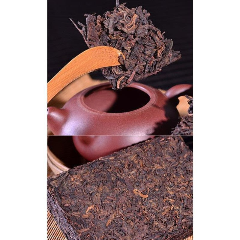 250g Authentic Yunnan 2014 Jin Ban Zhang Ancient Tree Pu'er Tea Ripe Tea Brick