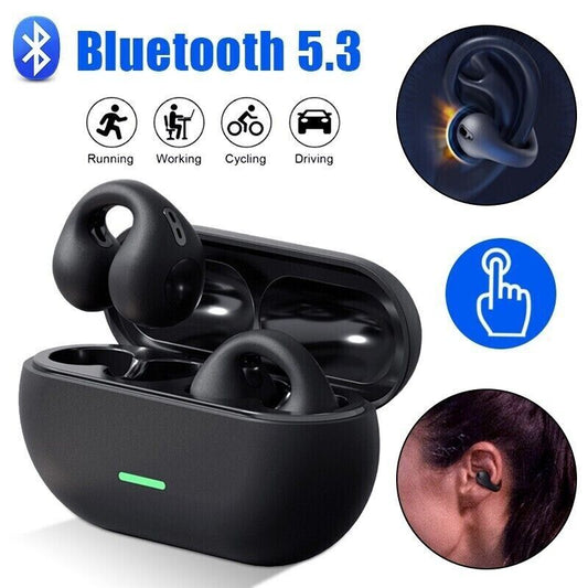Ear Bone Conduction Earring Type Sports Clip Ear Wireless Bluetooth Earphones