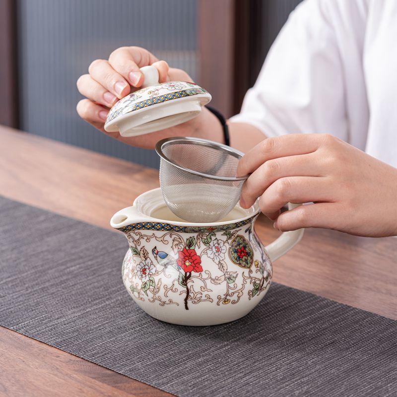 Genuine Jingdezhen Ceramic Teapot with Blue and White Porcelain Small Teapot
