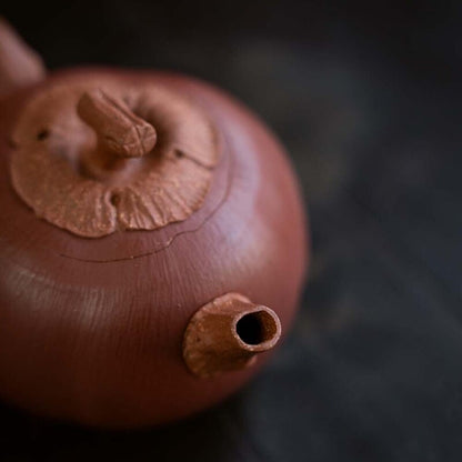 Yixing Purple Clay Pot Bionic Pumpkin Persimmon Pot Slope Mud Handmade Tea Pot