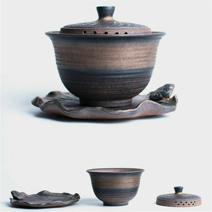 Gaiwan tea Luxury Puer tea maker gaiwan cup saucer kung fu tea set for black tea