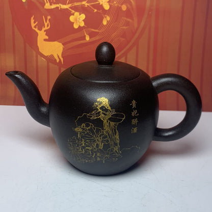 Vintage Chinese Yixing Purple Clay Teapot Zisha Ceremony Fashion Nice Teaware