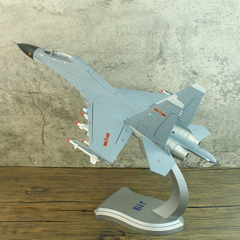 1:48 48CM J-11B Fighter Plane Double Seat Diecast Military Aircraft Model
