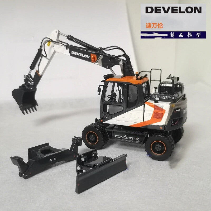 1:50 DEVELON DX165WR CONCEPT-X Wheel Excavator Construct Machine Diecast Model