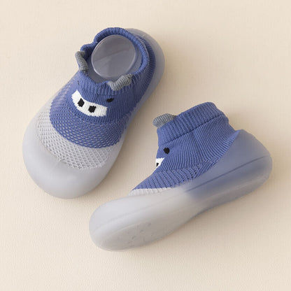 Baby Infant Mesh Toddler Breathable Knit Socks Slipper Rubber Sole Floor Shoes