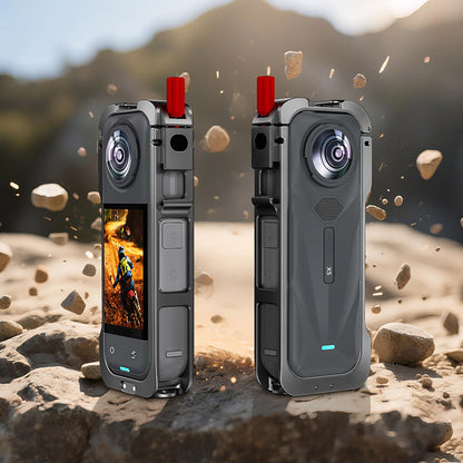 Protective Frame Case With Lens Cover Kit For Insta360 X5 Camera Accessories