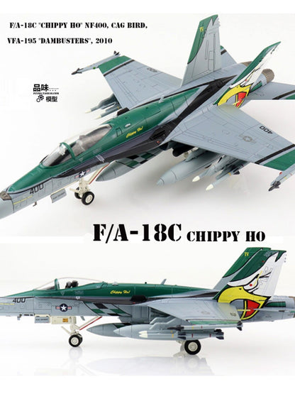 1/72 F/A-18C F18 Hornet Fighter Model VA-195 Captain Aircraft