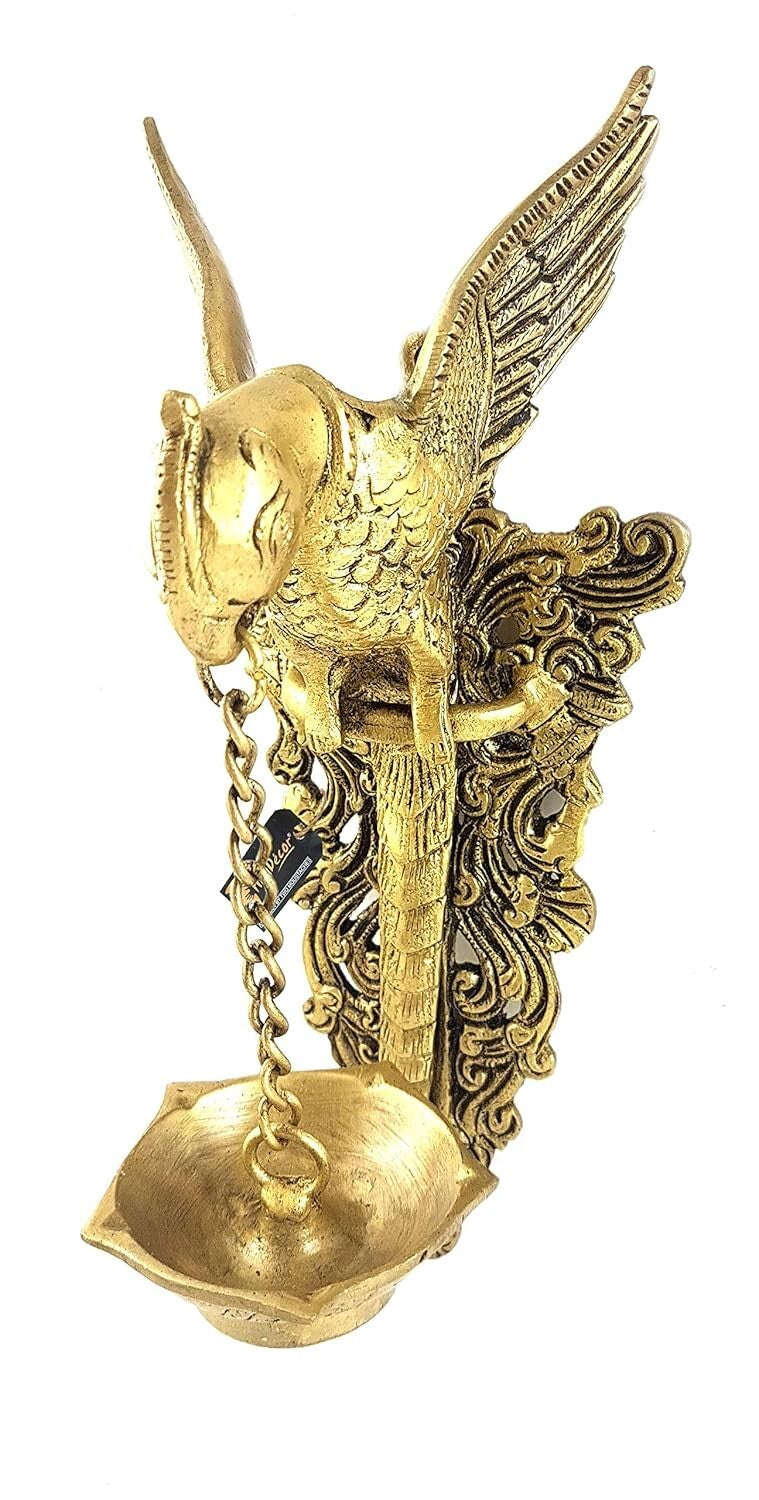 Brass Parrot Design Wall Decorative Wall Hook for Hanging Lamps Home Decor