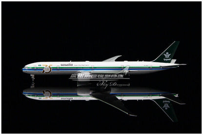 1:400 JC Wings Saudia BOEING 777-300ER Passenger Plane Flap Down Diecast Model