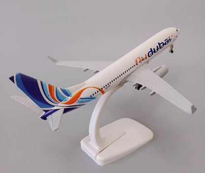 20CM Flydubai BOEING 737-800 Passenger Aircraft Plane Diecast Airplane Model