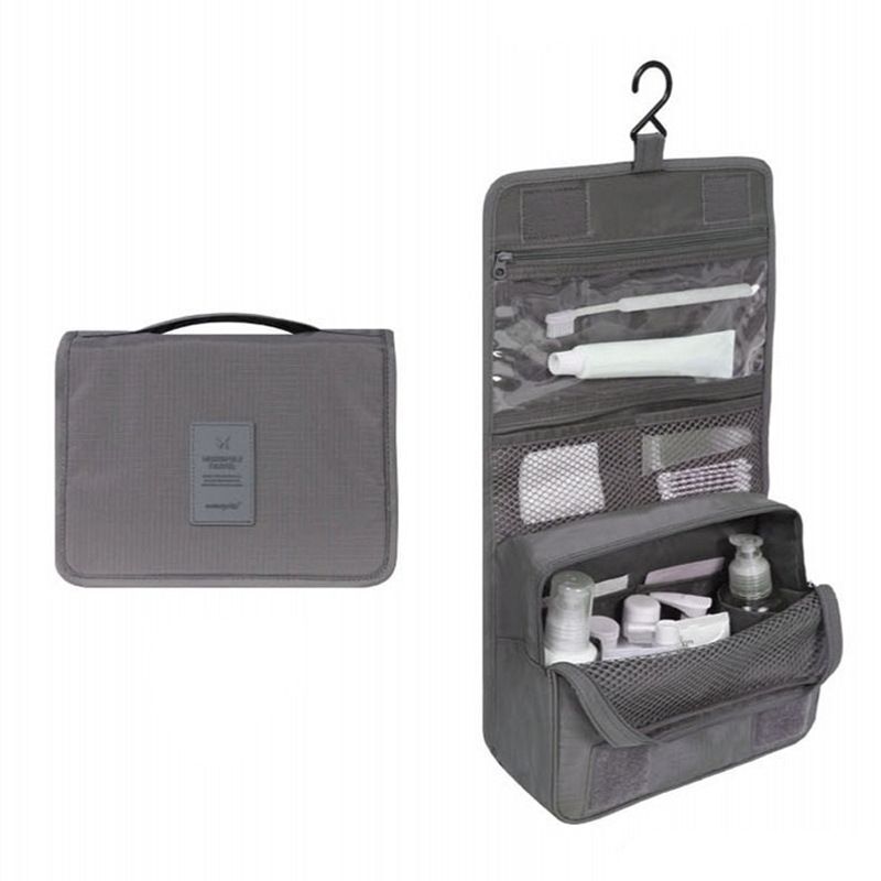 Travel Waterproof Cosmetic Organizer Pouch Hanging Toiletry Bag Makeup Polyester