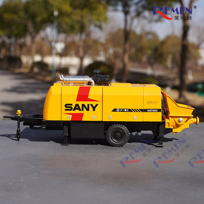 1:28 SANY Concrete Pump Construction Machine Equipment Diecast Model Collection