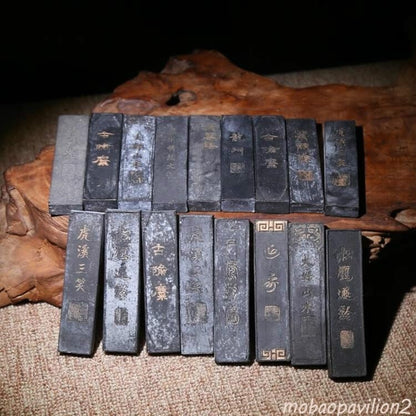 2Pc 31g 20-30 Year Old Antique Ink Stick Oil Soot Inkstick Calligraphy Painting