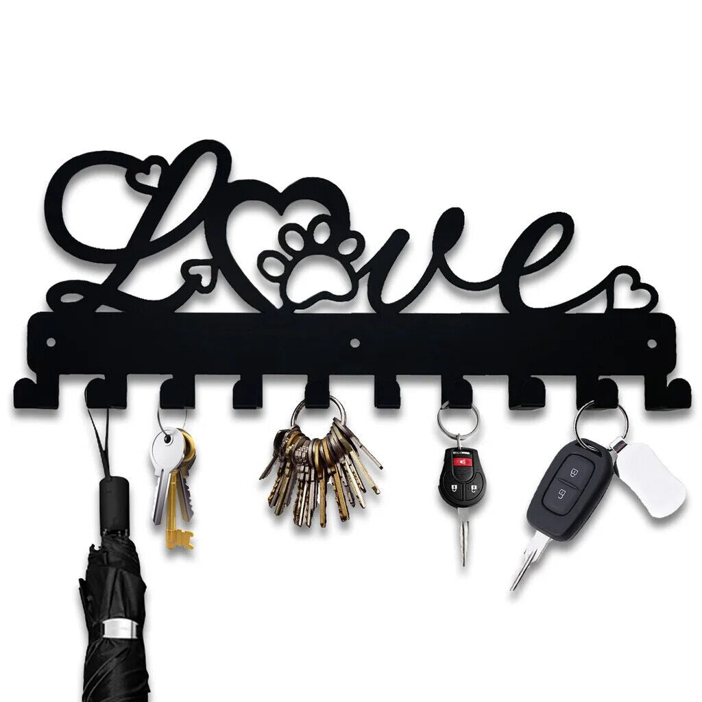 Love Design Wall Hook, Metal Art Wall Hook, Key Holder, Coat Hooks, Towel Hook