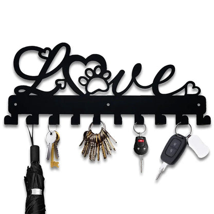 Love Design Wall Hook, Metal Art Wall Hook, Key Holder, Coat Hooks, Towel Hook