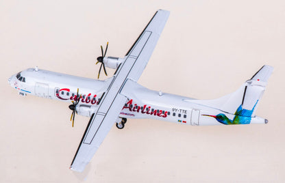 1:400 JC Wings Caribbean Airlines ATR-72-600 Airplane Diecast Aircraft Model