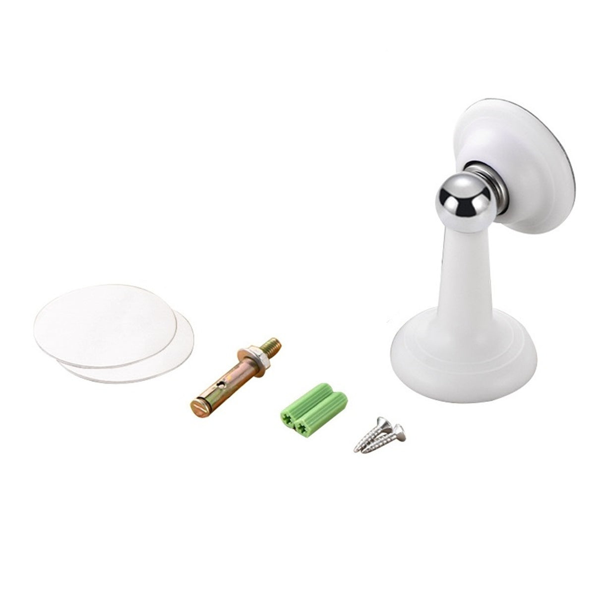 1Pc White Mute Door Suction Anti-collision Strong Magnetic Door Stopper Home ww