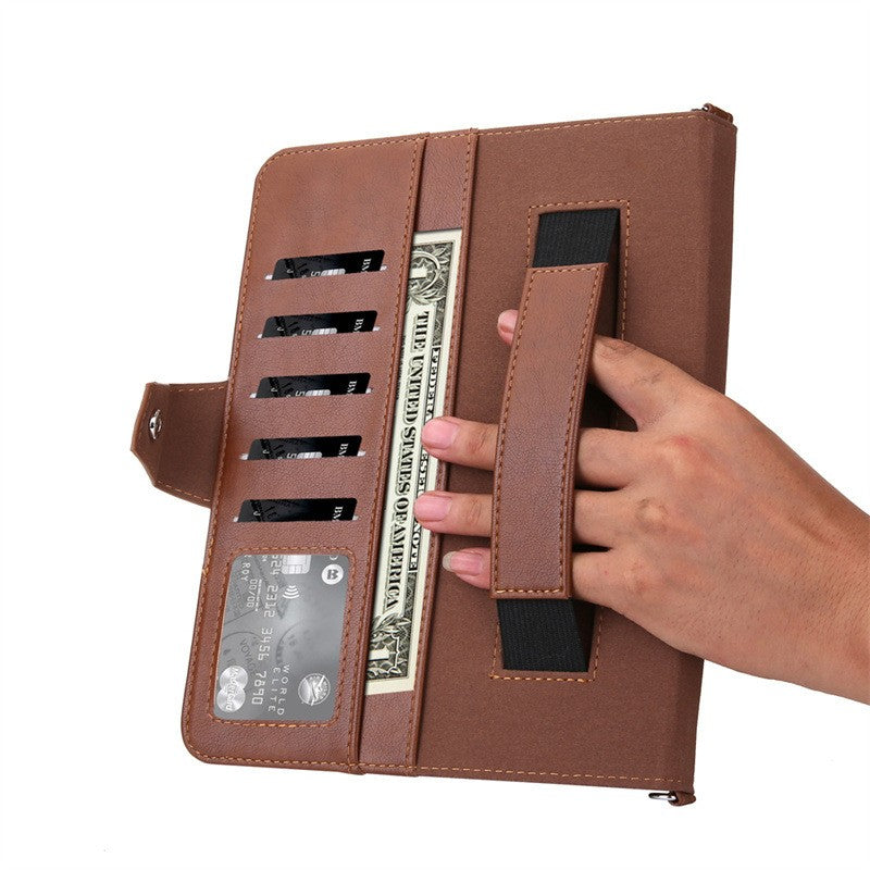 Leather Case with Crossbody Strap for iPad Air 11"/ 10th/11th/12th/13th/Samsung