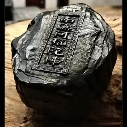 Handmade Amida Buddha Carved Natural Jade Pendant Office Decoration