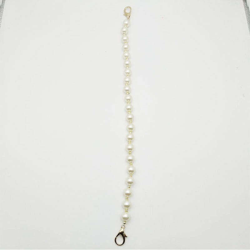 Replacement Bag Wrist Strap Imitation Pearl Wristlet Wallet Purse Clutch Handle