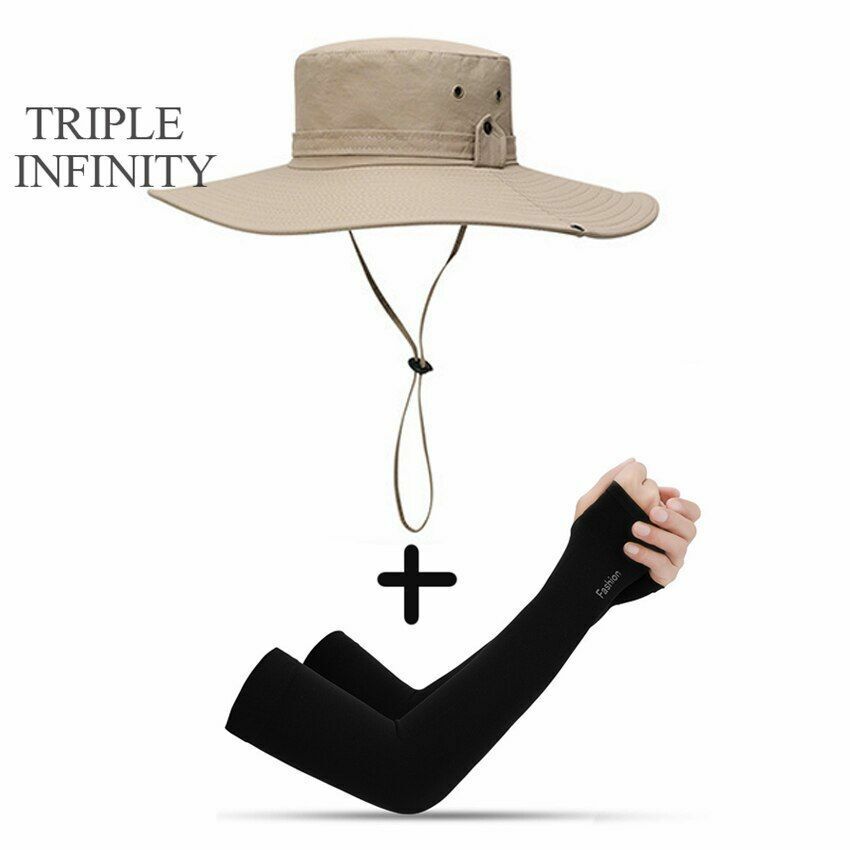 Bucket Hat Cowboy Summer Fishing Hiking Beach Waterproof Sun-proof Anti-UV Cap