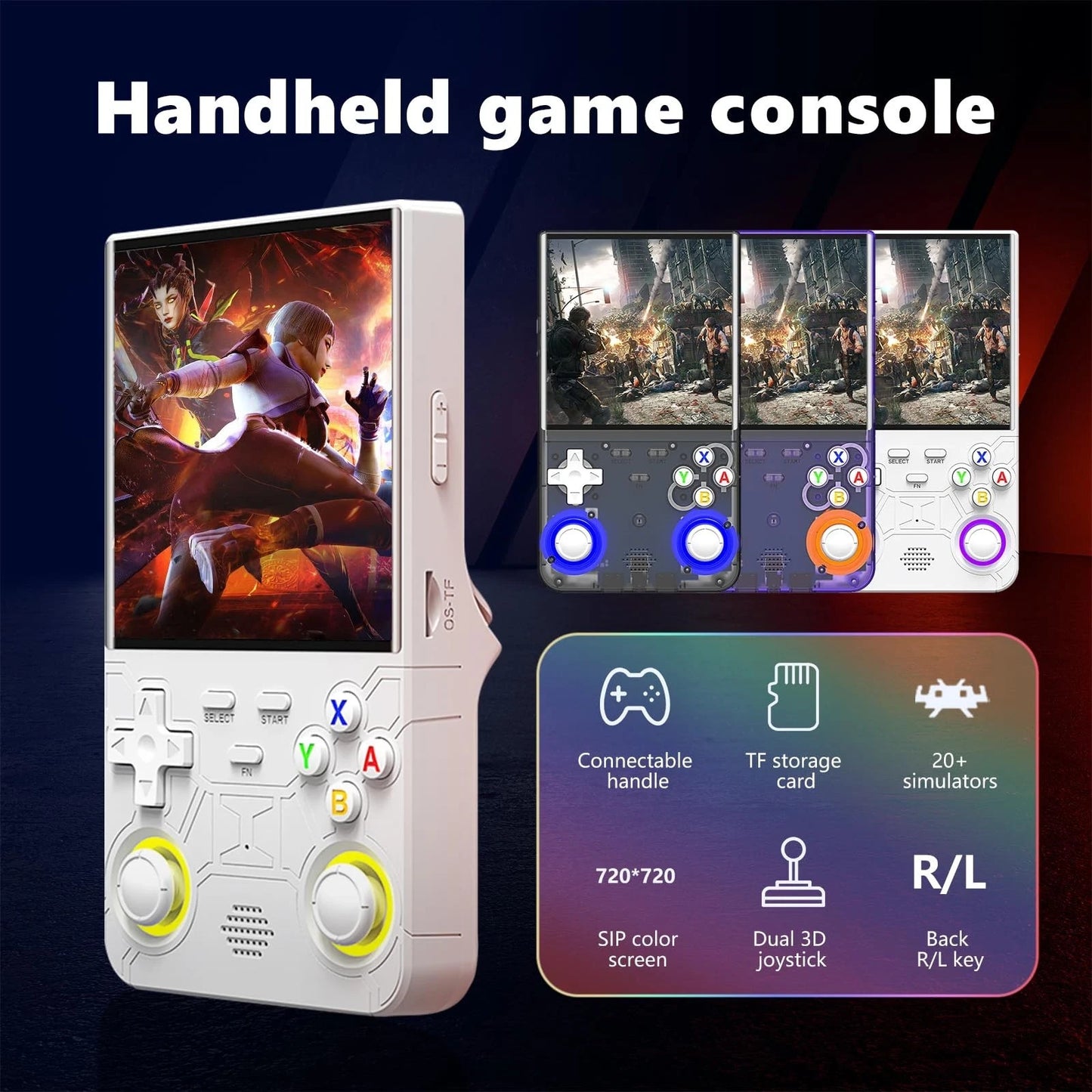 3.5Inch R36S Ultra Handheld Game Console linux 4.0 IPS Screen 20000+ Video Games