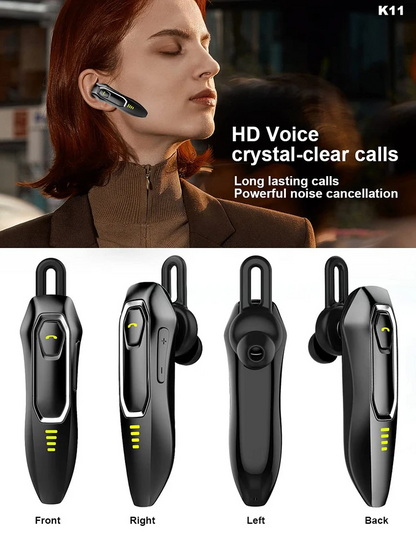 Trucker Wireless Bluetooth 5.0 Earpiece Headset Mic Earbud Noise Cancelling USA