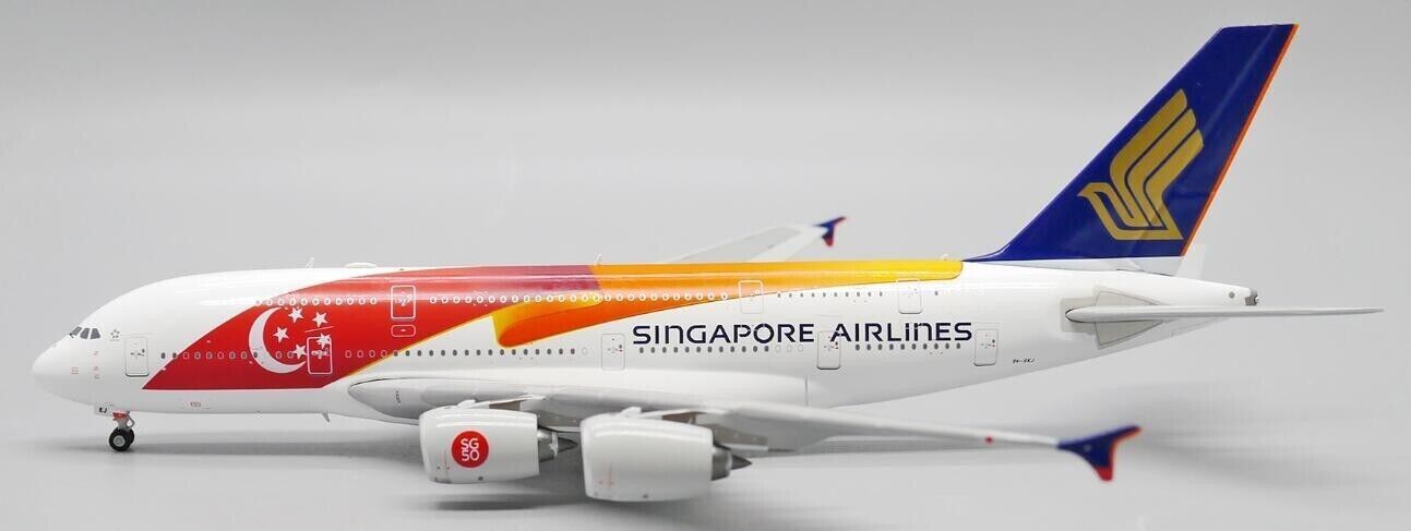 1:400 JC Wings SINGAPORE AIRLINES AIRBUS A380 Passenger Airplane Diecast Model