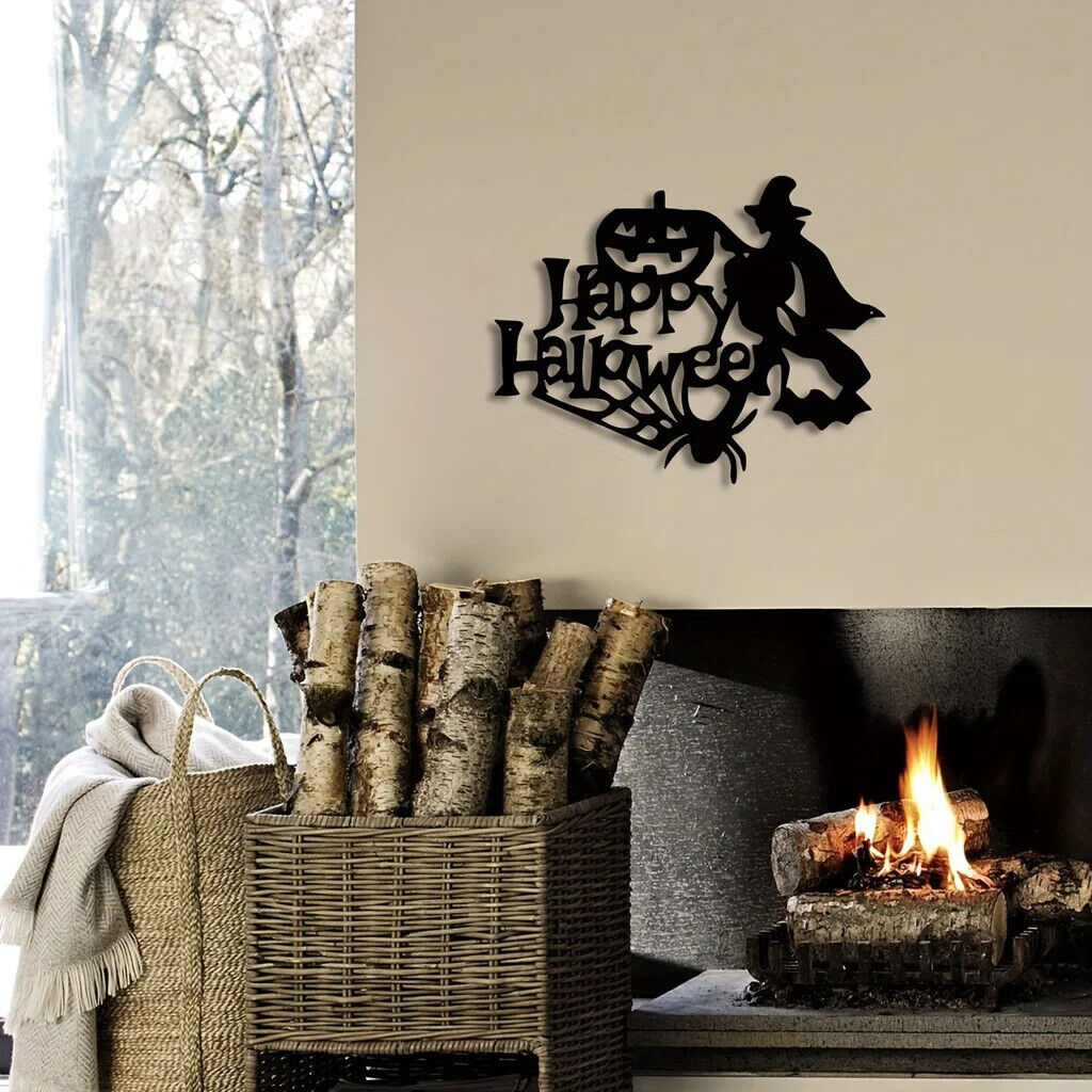 1pc Halloween Theme Decor, Witch Wall Art Decorations, Indoor Livingroom Classic