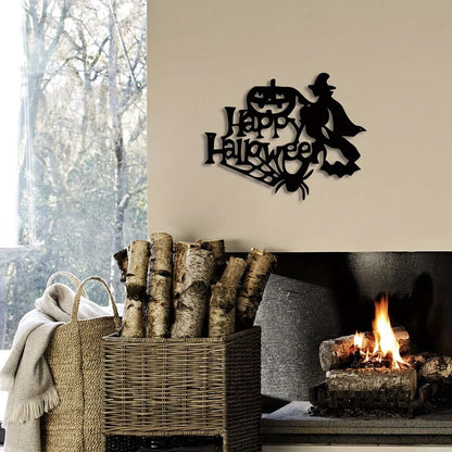 1pc Halloween Theme Decor, Witch Wall Art Decorations, Indoor Livingroom Classic