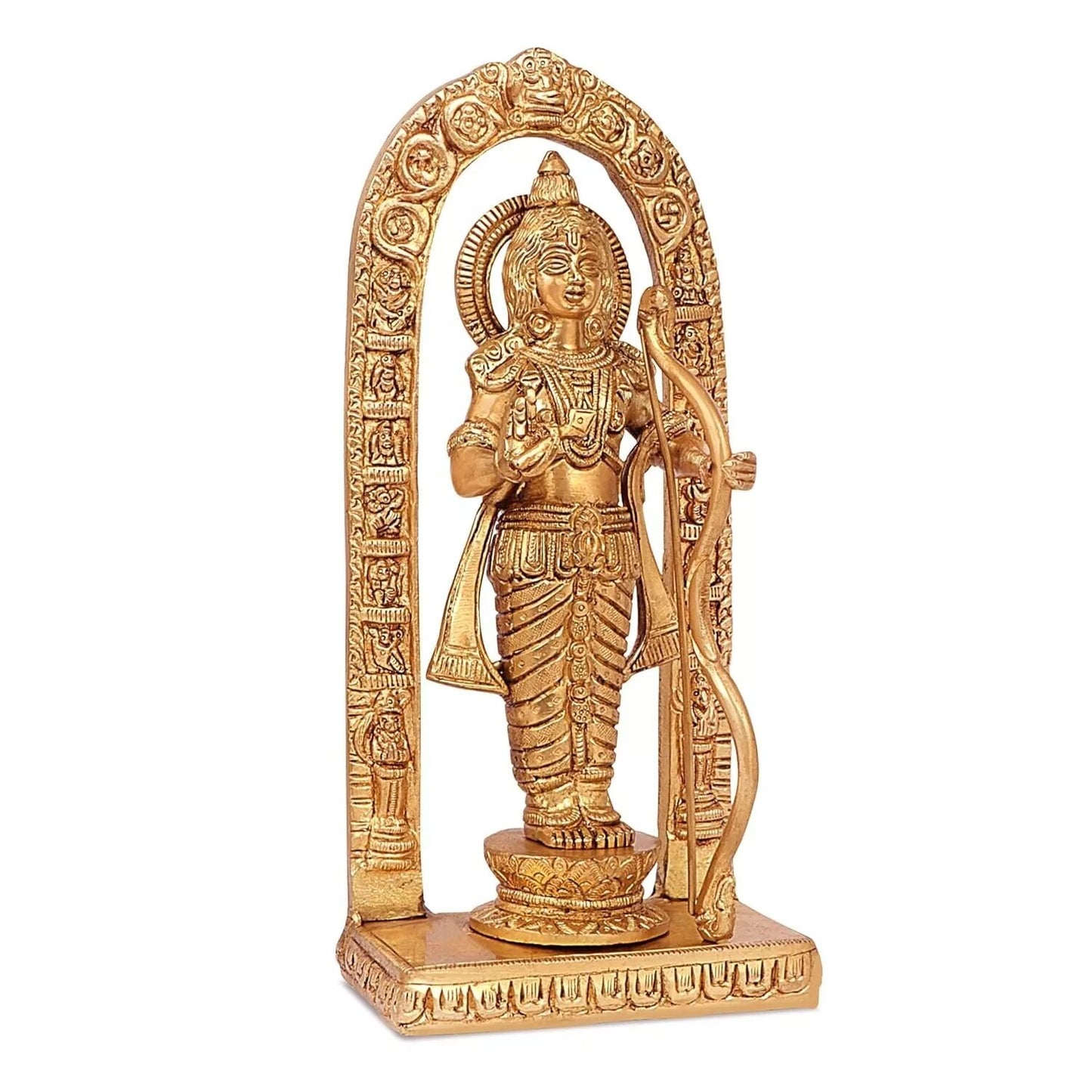 Brass Hindu God Lord Ram Lalla Shri Ram Idol Statue Figurine Sculpture