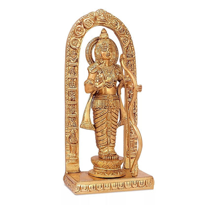 Brass Hindu God Lord Ram Lalla Shri Ram Idol Statue Figurine Sculpture