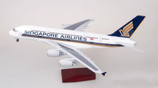 46CM 1:160 SINGAPORE AIRLINES AIRBUS A380 Aeroplane Landing Gear Resin Model