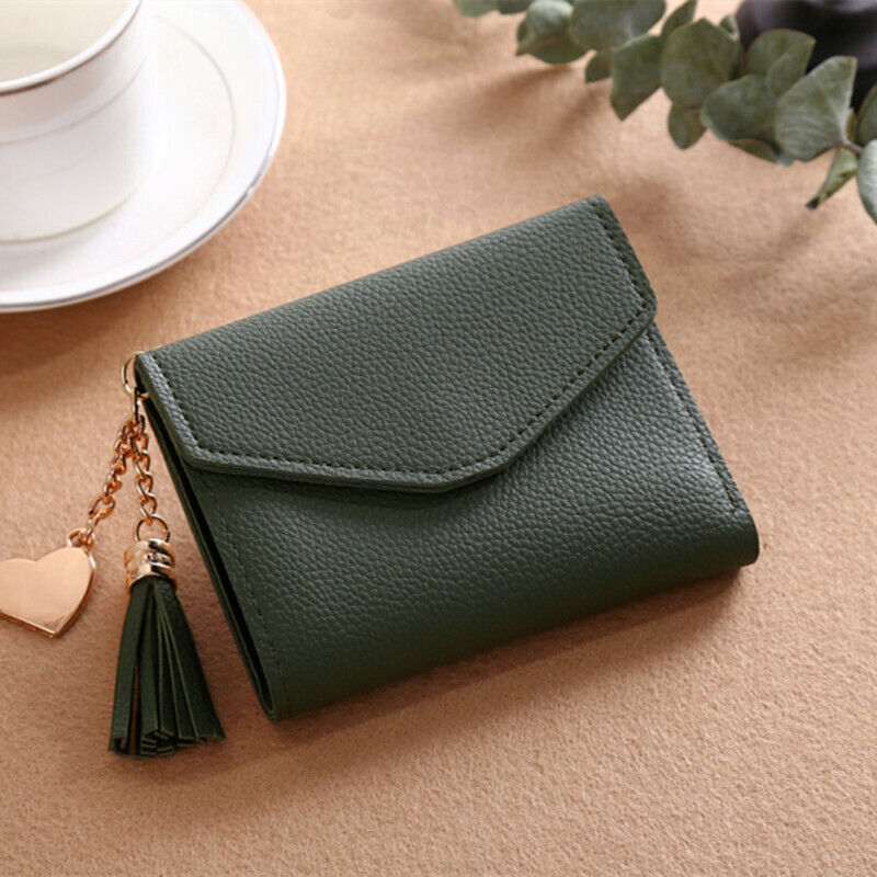 Women Wallet Purse Cash Clip Billfold Card Clamps Female Mini Handbag Coin Purse