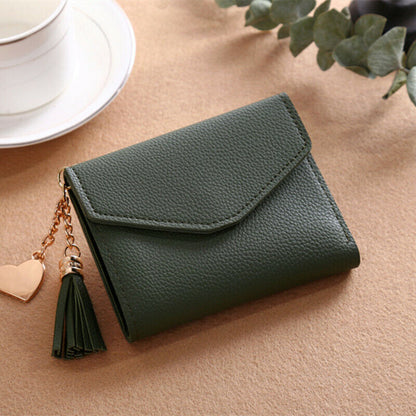 Women Wallet Purse Cash Clip Billfold Card Clamps Female Mini Handbag Coin Purse