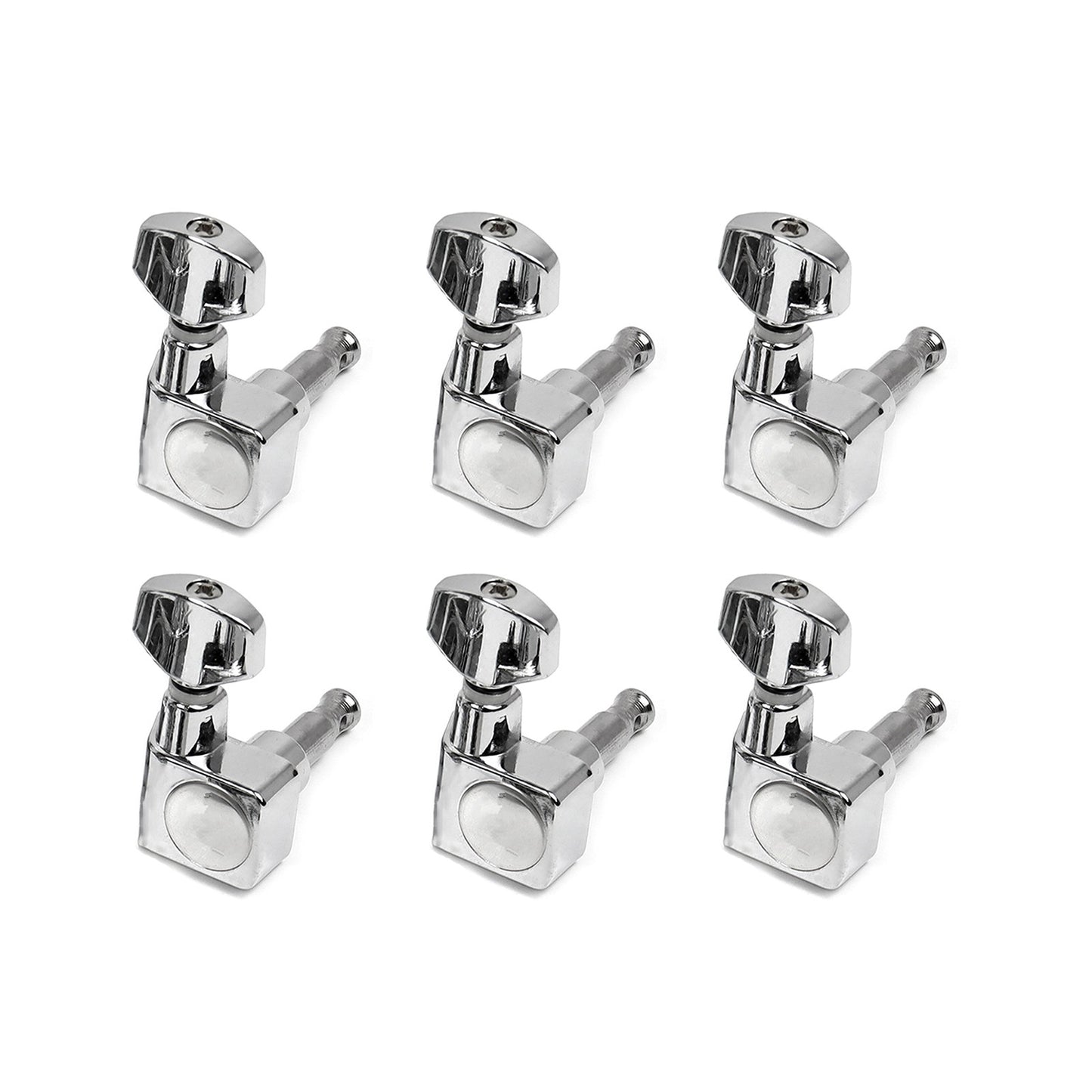 6 Right Electric Guitar Tuners Tuning Pegs Keys Metal Heads For Fender ST TL